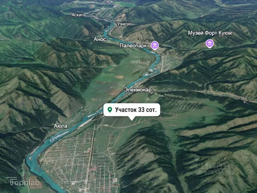Участок в Алтай, Чемальский район, Элекмонарское с/пос, с. Элекмонар  ... - Фото 2