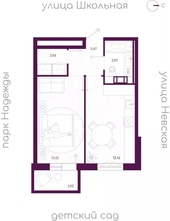 1-комнатная квартира: городской посёлок Дубровка, Школьная улица ... - Фото 1