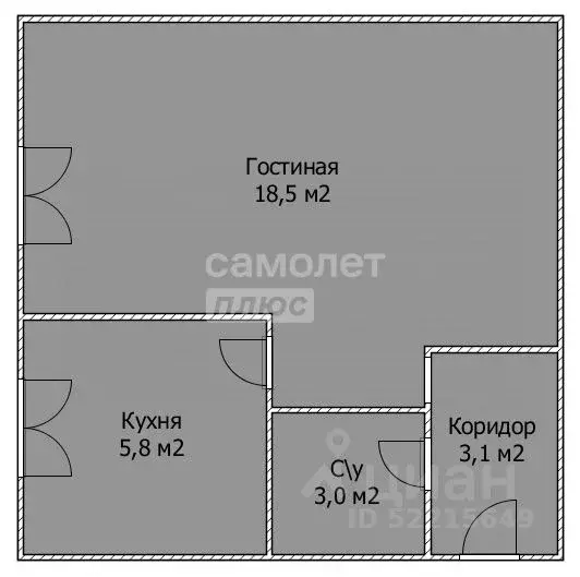 1-к кв. Башкортостан, Стерлитамак ул. Худайбердина, 162 (30.4 м) - Фото 1