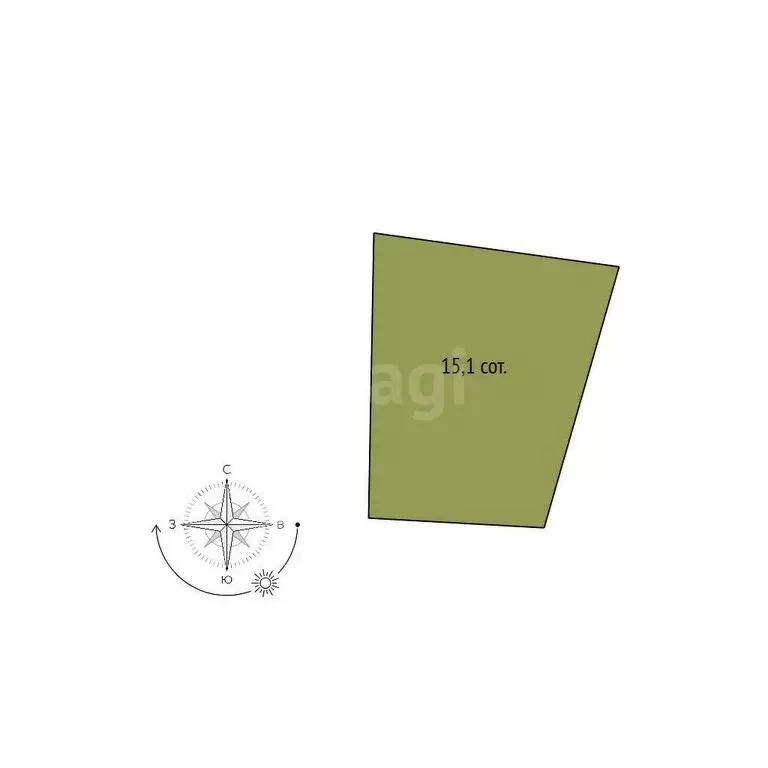 Участок в Белгород, Западный округ, Дубравная улица (15.1 м) - Фото 1