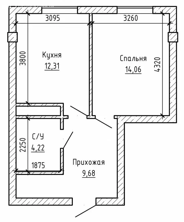 1-комнатная квартира: Нальчик, улица Атажукина, 153 (41 м) - Фото 1