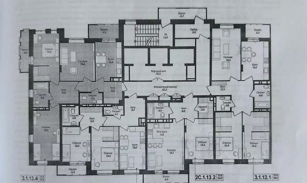 3-к кв. Новосибирская область, Новосибирск ул. Кошурникова, 22/2 (87.6 ... - Фото 0
