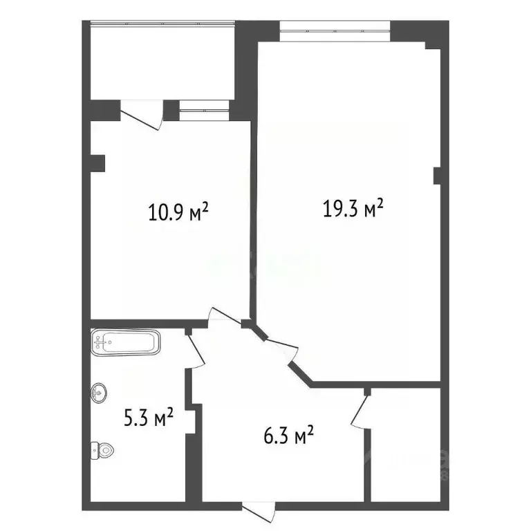 1-к кв. Красноярский край, Красноярск Николаевка мкр, ул. Бабушкина, 2 ... - Фото 2