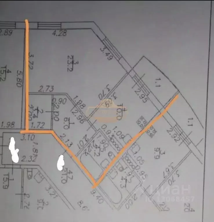 1-к кв. Санкт-Петербург пос. Шушары, просп. Новгородский, 8 (46.8 м) - Фото 2