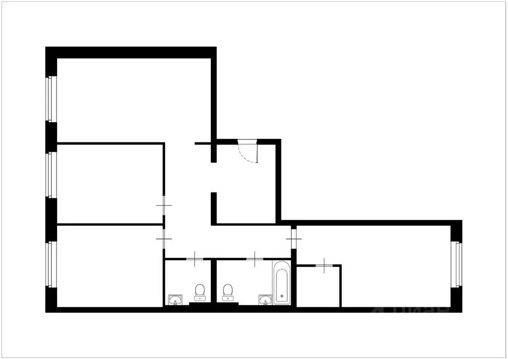 3-к кв. Московская область, Балашиха ул. Реутовская, 12 (87.1 м) - Фото 2