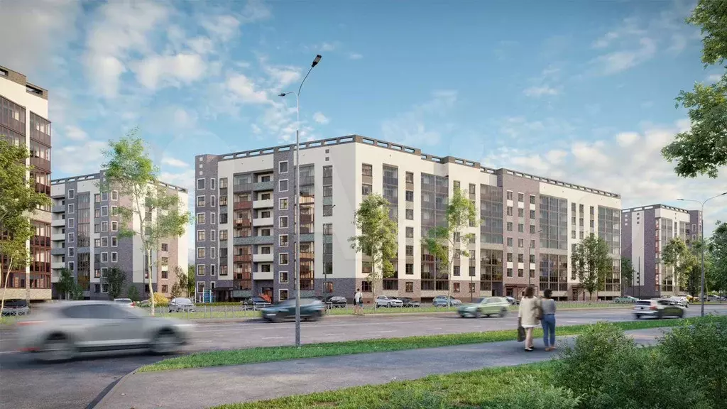 2-к. квартира, 80,6 м, 1/7 эт. - Фото 0