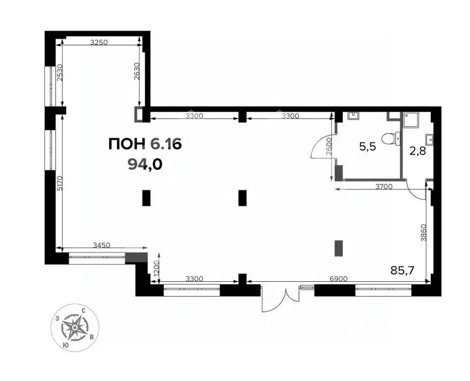 Торговая площадь в Московская область, Ленинский городской округ, д. ... - Фото 2