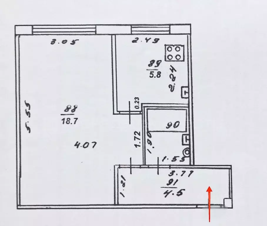 1-к кв. Кировская область, Киров ул. Калинина, 6 (31.9 м) - Фото 2