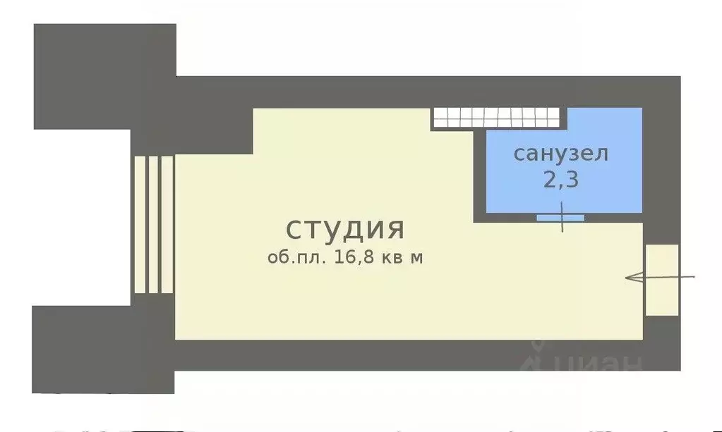 Помещение свободного назначения в Санкт-Петербург Благодатная ул., 47 ... - Фото 1