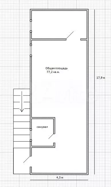 Продам помещение свободного назначения, 77.2 м - Фото 0