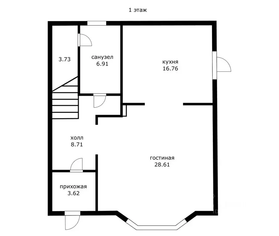 Дом в Адыгея, Тахтамукайский район, Старобжегокайское с/пос, Новая ... - Фото 1