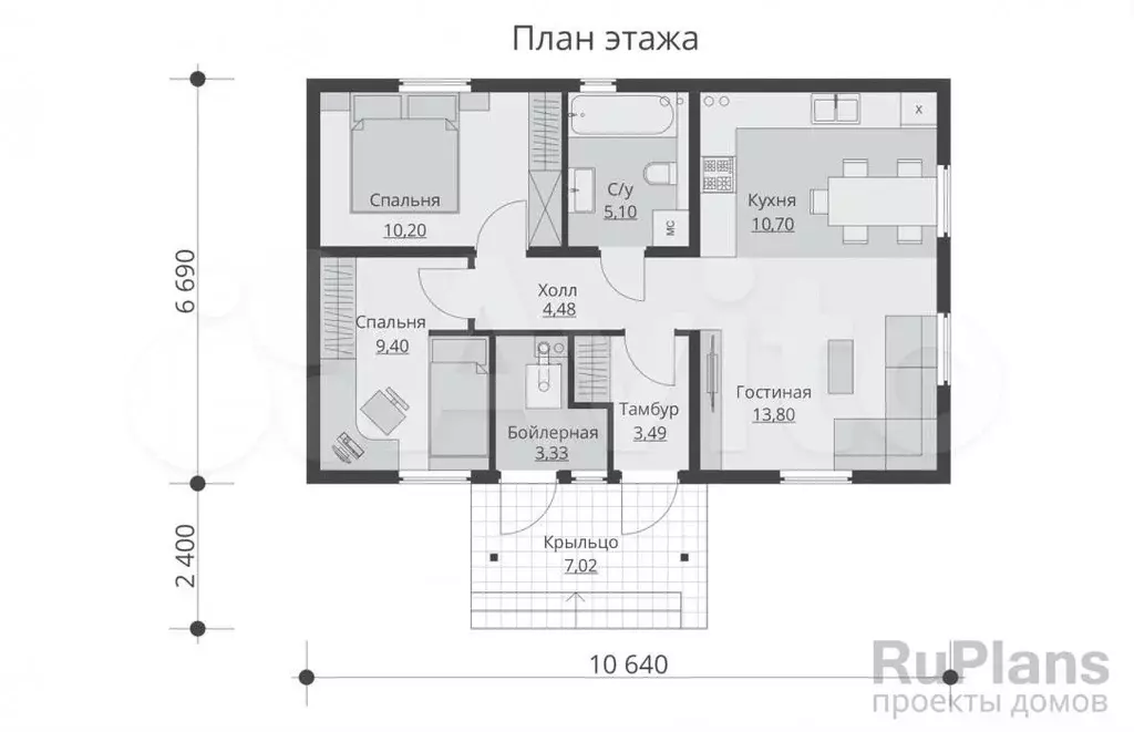 Дом 70 м на участке 10 сот. - Фото 0