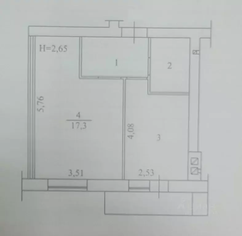 1-к кв. Волгоградская область, Волгоград ул. Химина, 10 (34.4 м) - Фото 0