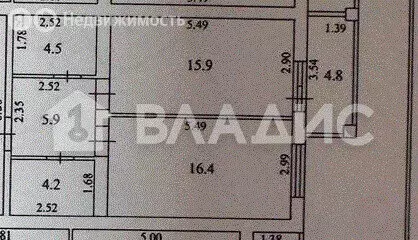 1-комнатная квартира: Покров, улица 3-го Интернационала, 87к1 (46 м) - Фото 1