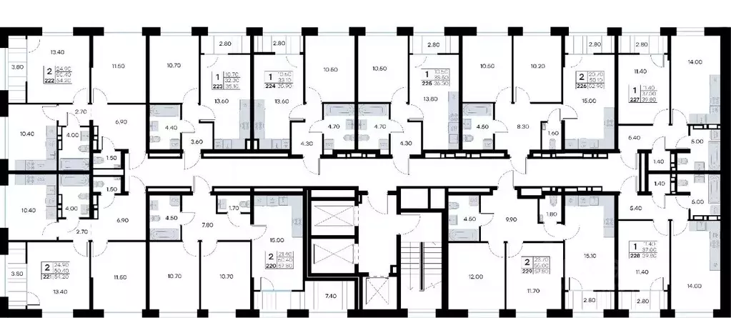 2-к кв. Приморский край, Владивосток ул. Нейбута, 135 (57.8 м) - Фото 2