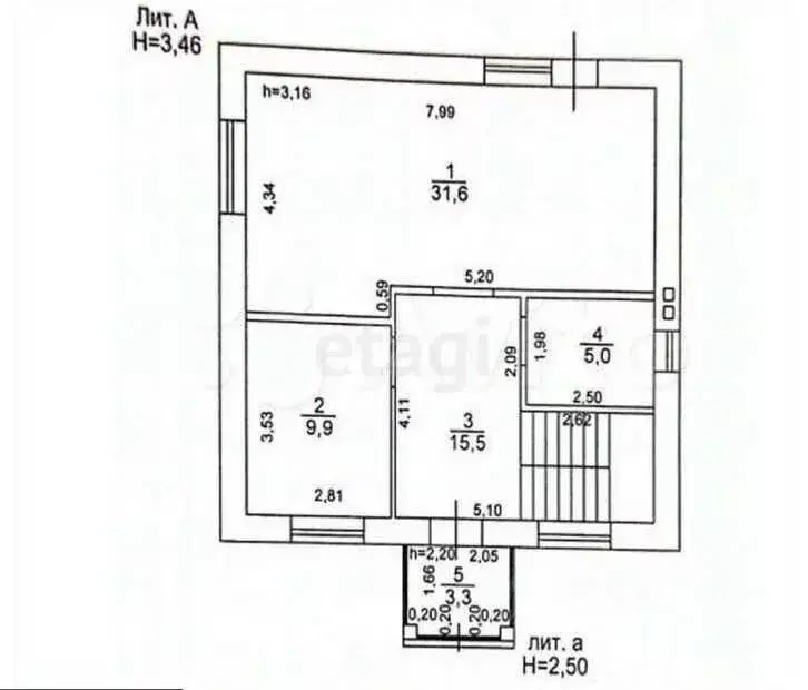 Дом в Татарстан, Казань Салмачи жилмассив, ул. Габдуллы Тукая, 3А (115 ... - Фото 2