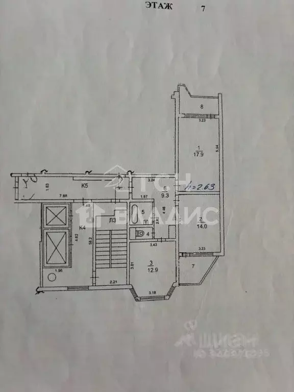 2-к кв. Московская область, Королев ул. Горького, 12А (58.1 м) - Фото 2