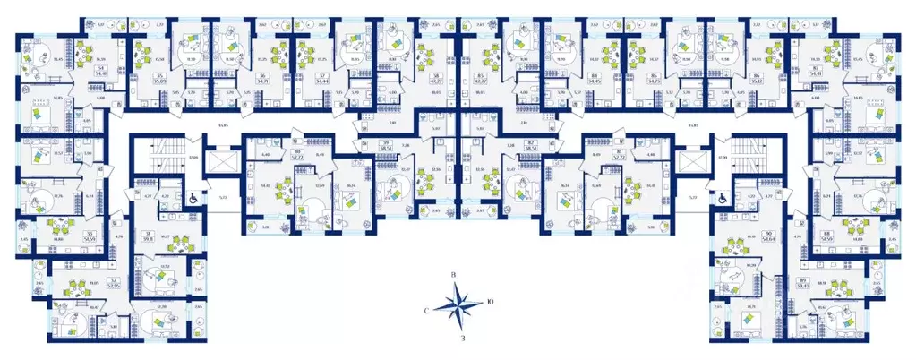 2-к кв. Калининградская область, Зеленоградск  (57.72 м) - Фото 2