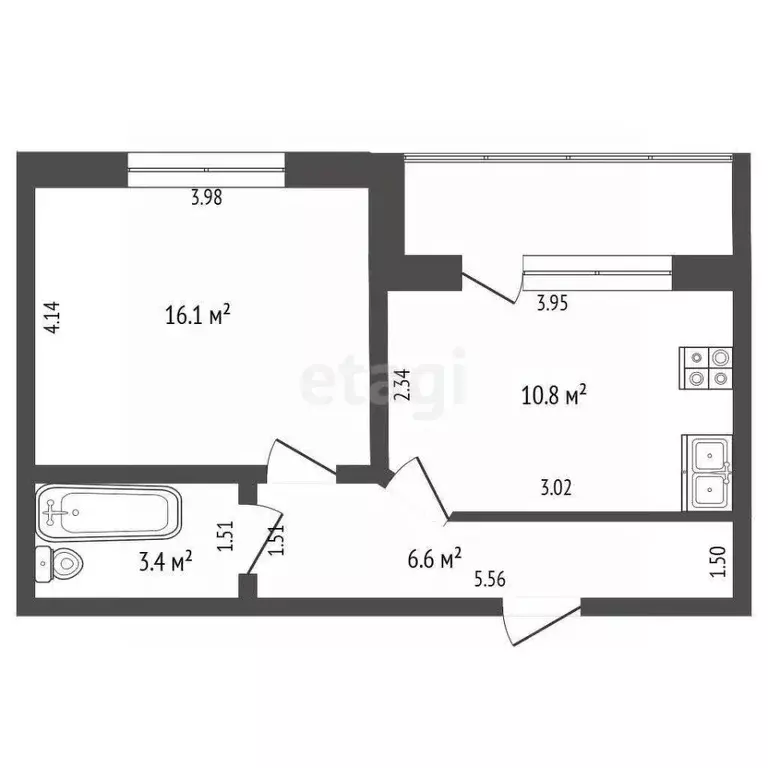 1-к кв. Ямало-Ненецкий АО, Новый Уренгой Советский мкр, 2/1 (32.3 м) - Фото 2