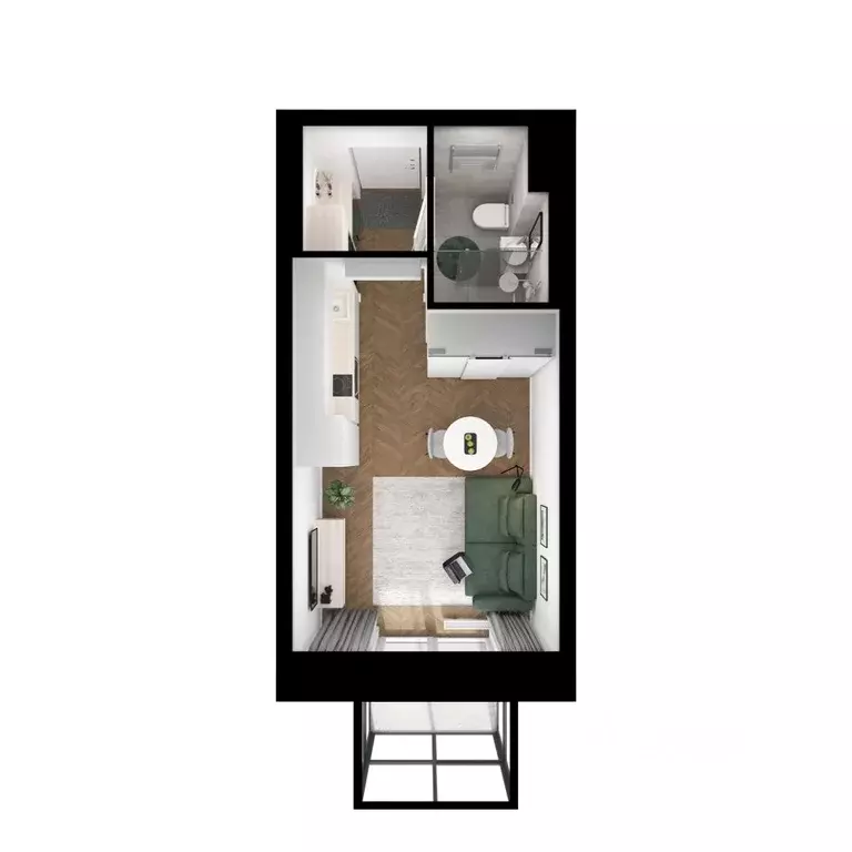 Студия Бурятия, Улан-Удэ ул. Шмидта, 37А (21.22 м) - Фото 2