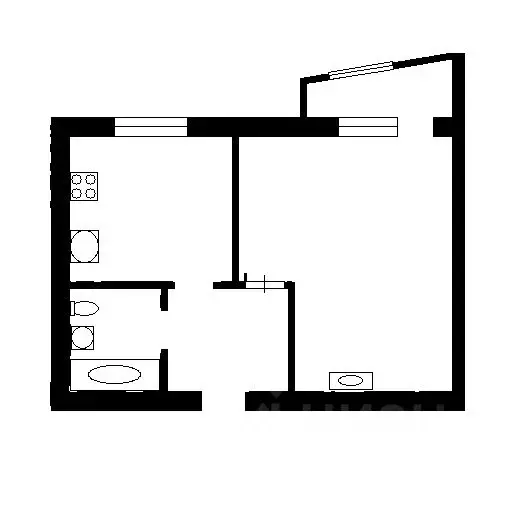 2-к кв. Саратовская область, Энгельс Смоленская ул., 21 (44.0 м) - Фото 1