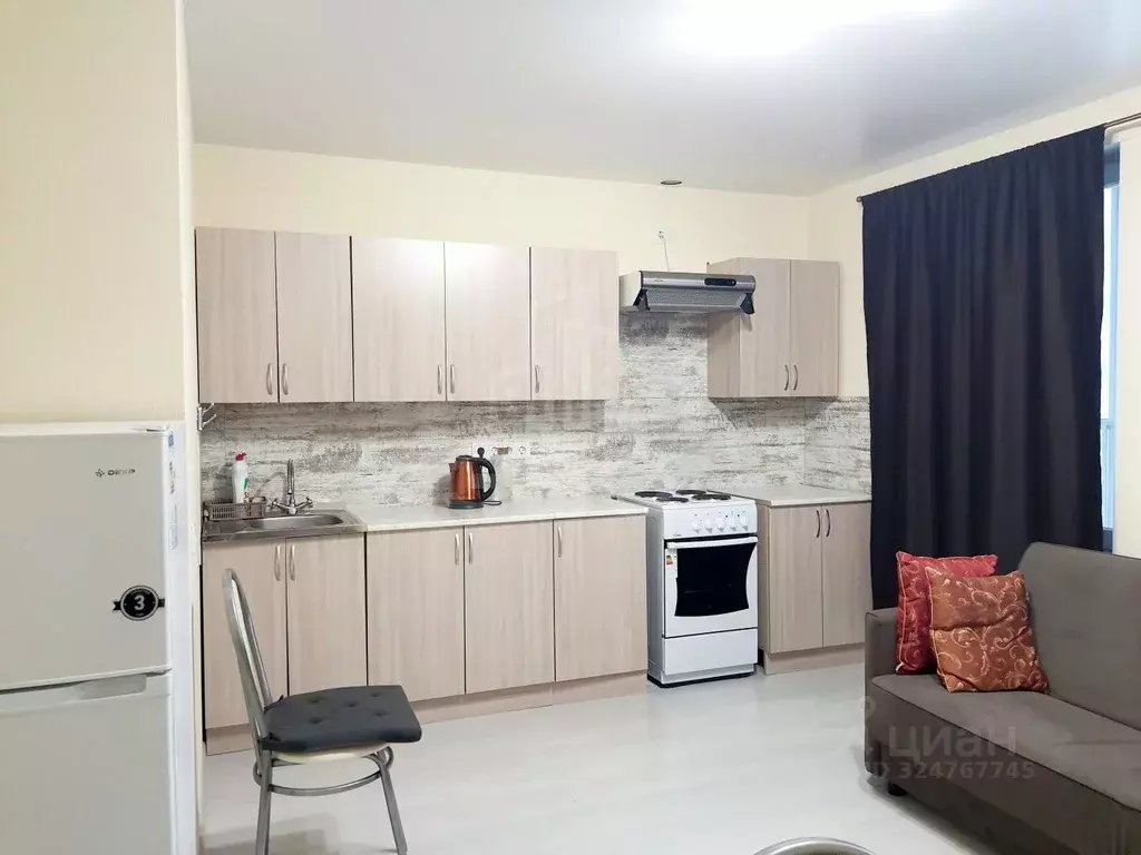 Студия Ленинградская область, Мурино Всеволожский район, ул. ... - Фото 2