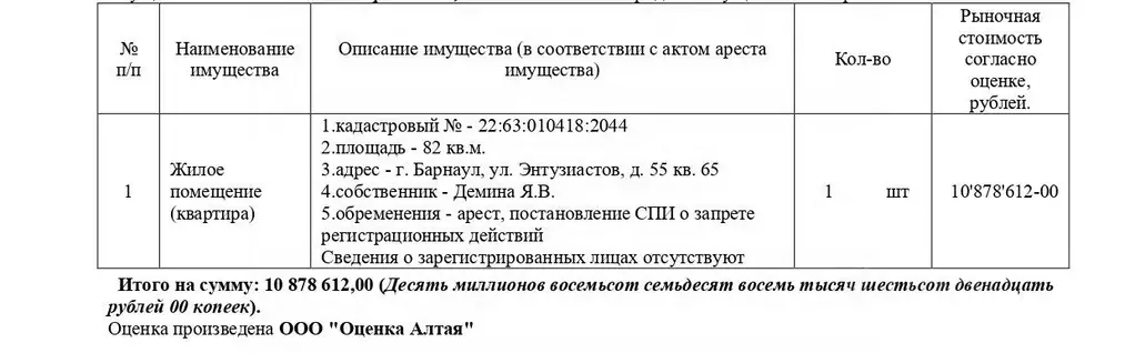 Свободной планировки кв. Алтайский край, Барнаул ул. Энтузиастов, 55 ... - Фото 0
