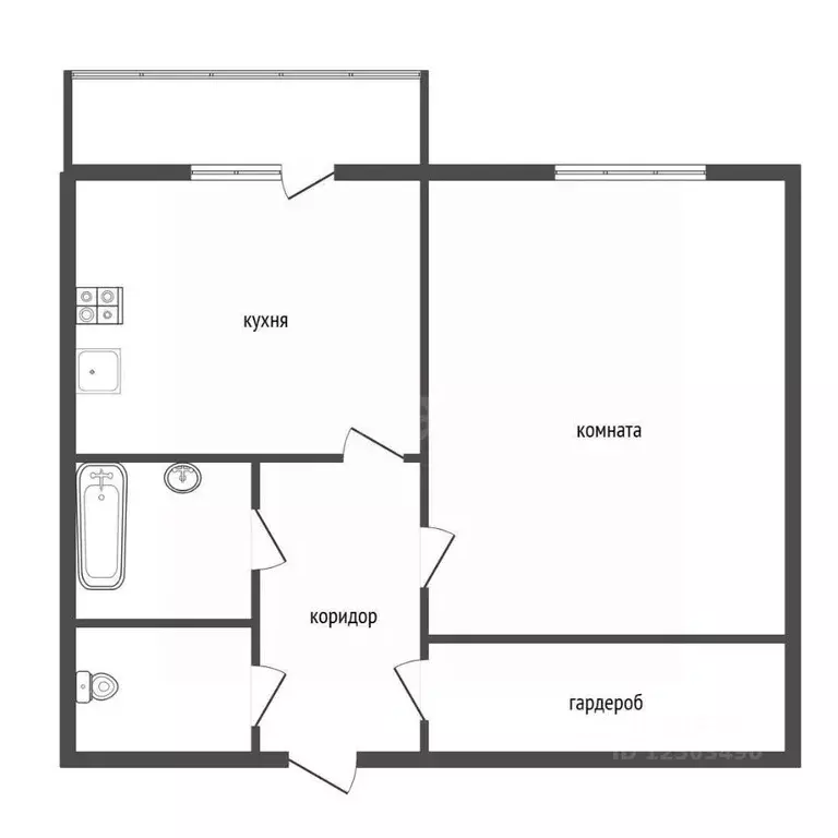 1-к кв. Воронежская область, Воронеж ул. Димитрова, 2а (40.0 м) - Фото 2