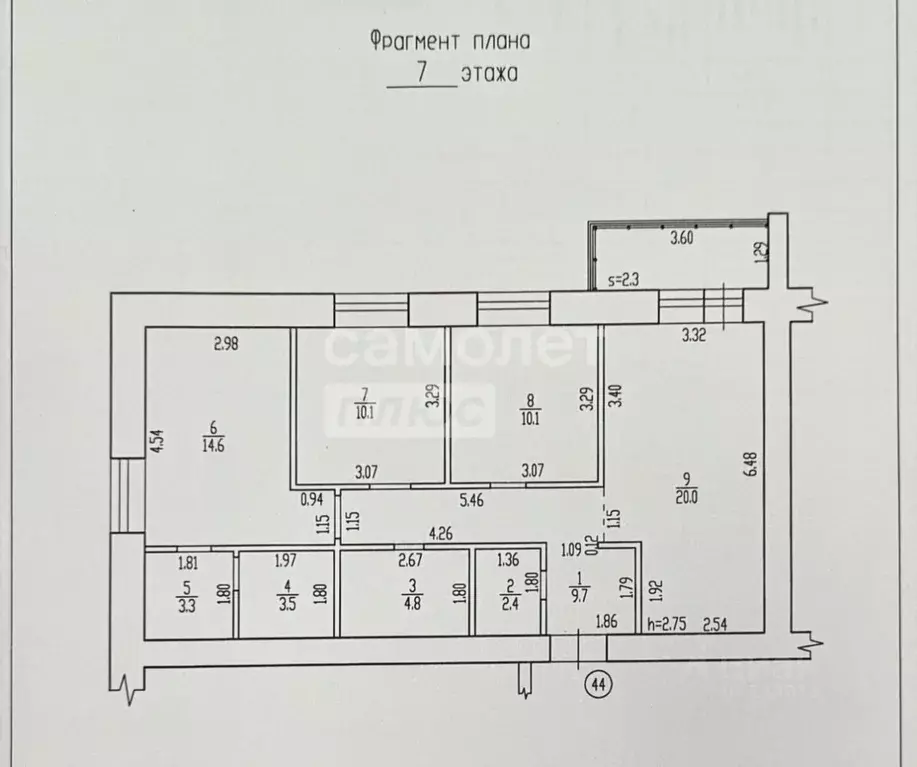 3-к кв. Брянская область, Брянск ул. Крапивницкого, 39/1 (81.9 м) - Фото 1