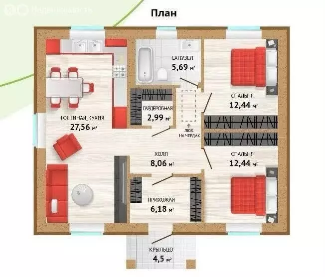 Дом в Тульская область, городской округ Тула, село Фёдоровка, ... - Фото 1