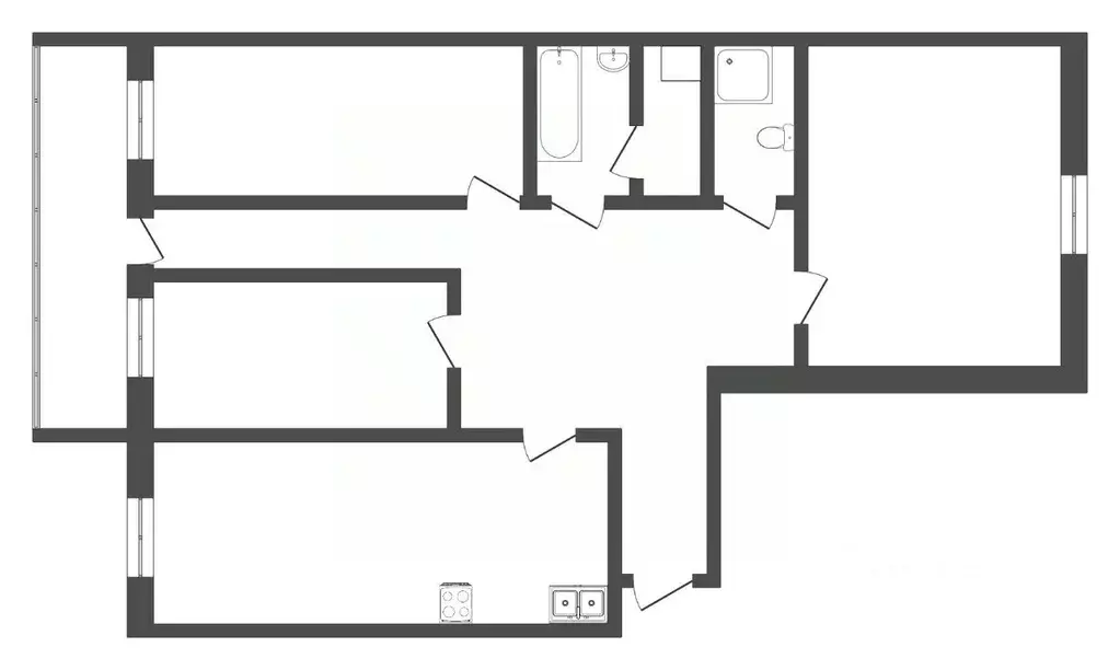 3-к кв. Тюменская область, Тюмень Солнечный проезд, 7 (96.3 м) - Фото 2
