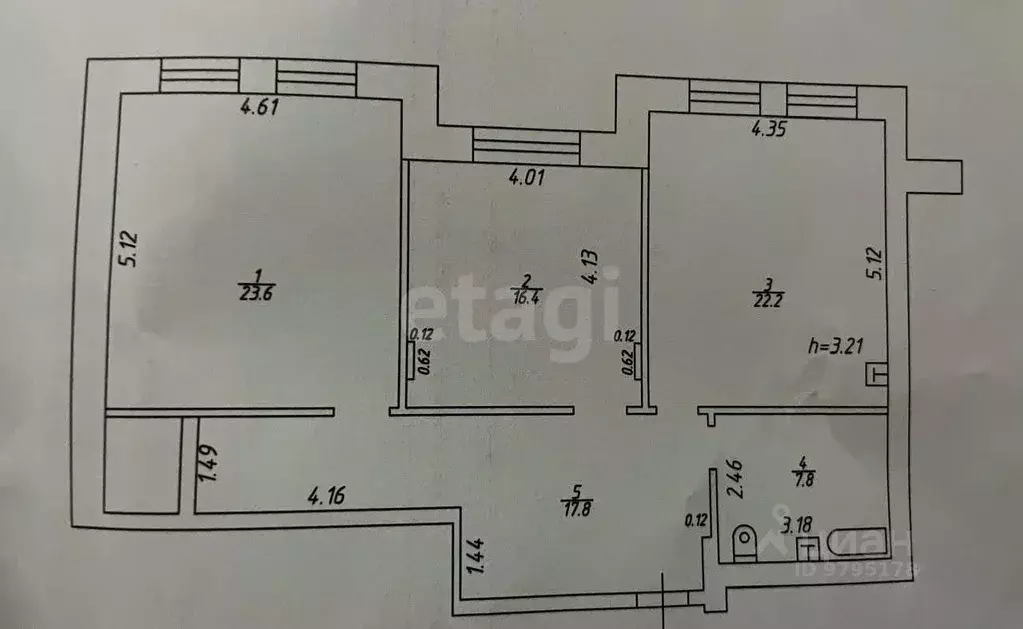 2-к кв. Татарстан, Казань ул. Некрасова, 15А (87.8 м) - Фото 1