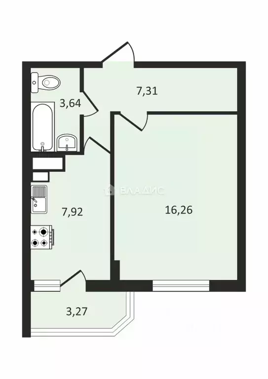 1-к кв. Ленинградская область, Мурино Всеволожский район, бул. ... - Фото 2