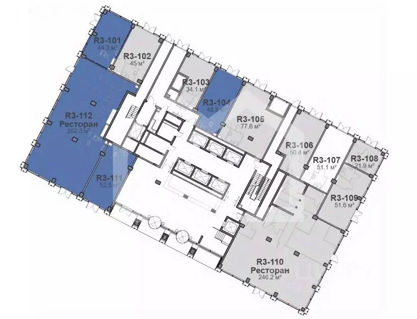 Помещение свободного назначения в Москва Ходынский бул., 6/2 (53 м) - Фото 1