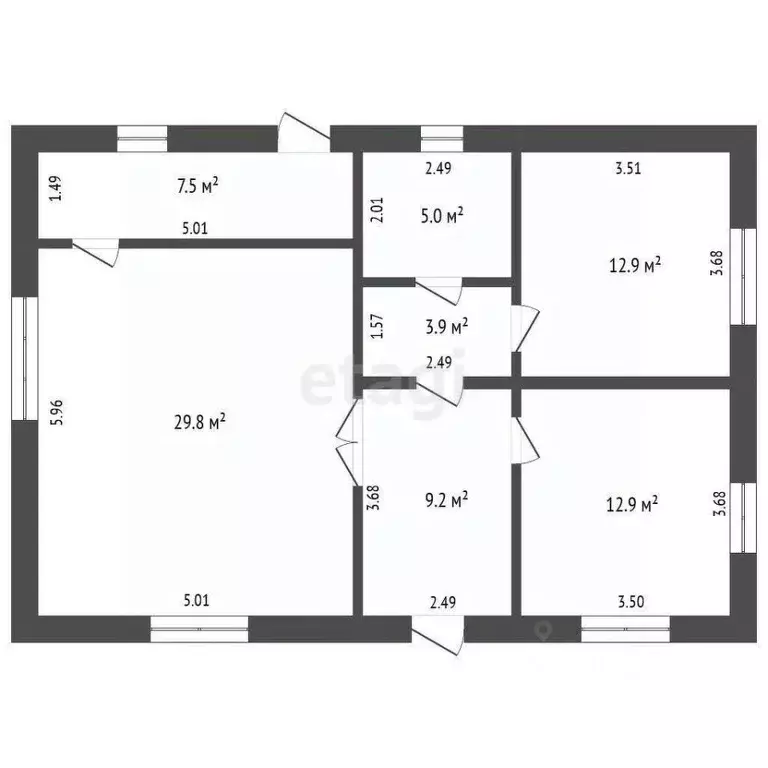 Дом в Тюменская область, Ярковский муниципальный округ, с. Покровское ... - Фото 1