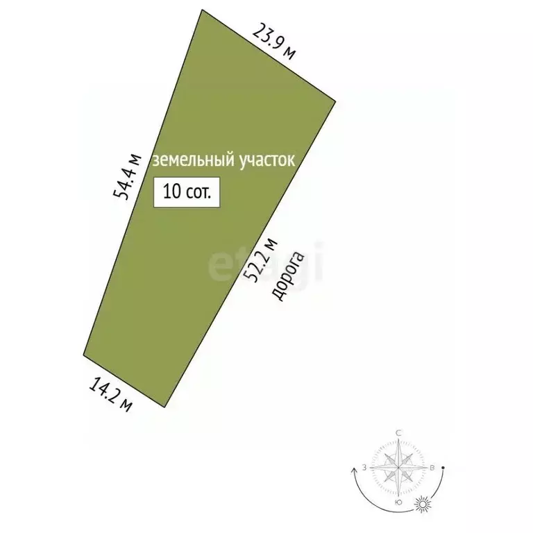 Участок в Крым, Симферопольский район, Трудовское с/пос, с. ... - Фото 2