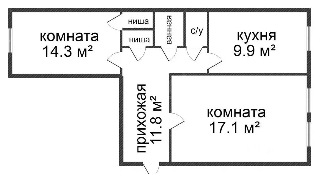 2-к кв. Приморский край, Владивосток Новоивановская ул., 3 (60.0 м) - Фото 1