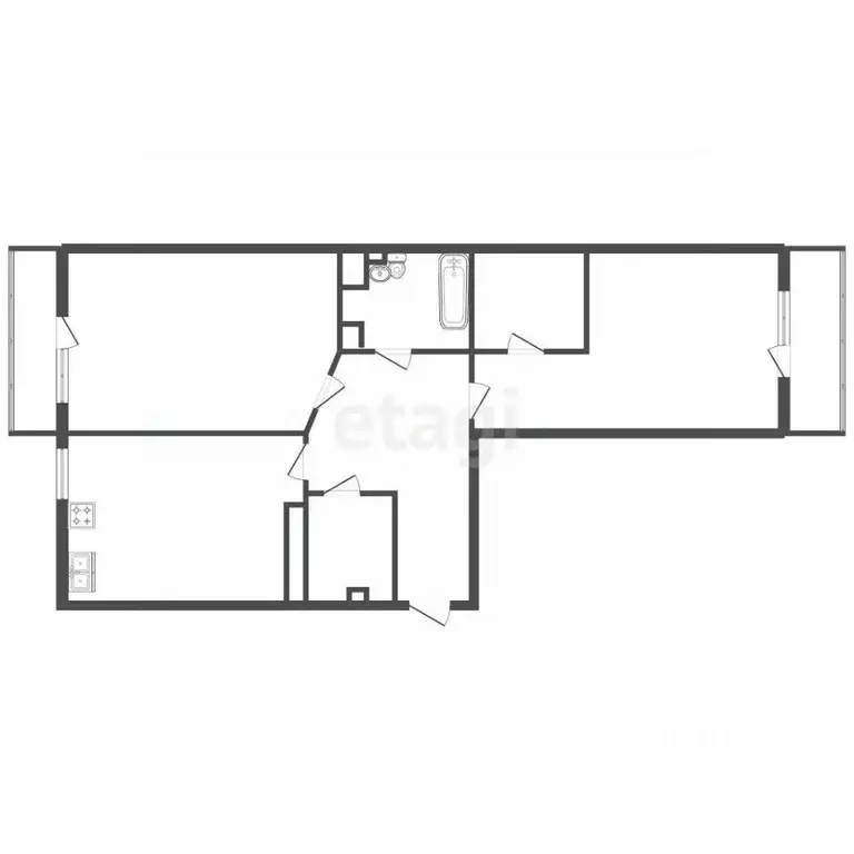 2-к кв. Санкт-Петербург ул. Маршала Тухачевского, 23 (79.6 м) - Фото 2