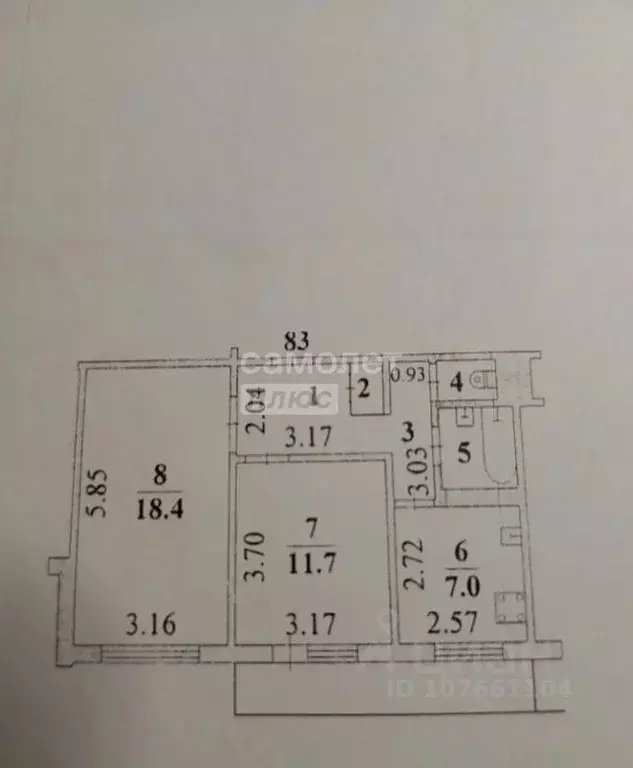 2-к кв. Липецкая область, Липецк Депутатская ул., 53А (49.9 м) - Фото 2