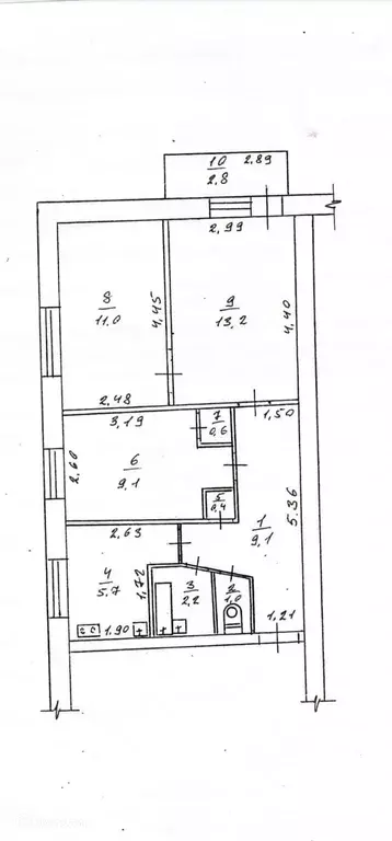 Продаётся 3-к квартира, 53.1 м - Фото 0