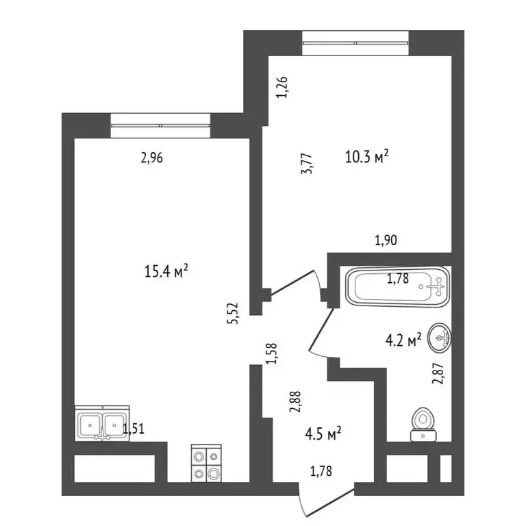 1-комнатная квартира: Тюмень, улица Разведчика Кузнецова, 7 (37.2 м) - Фото 1