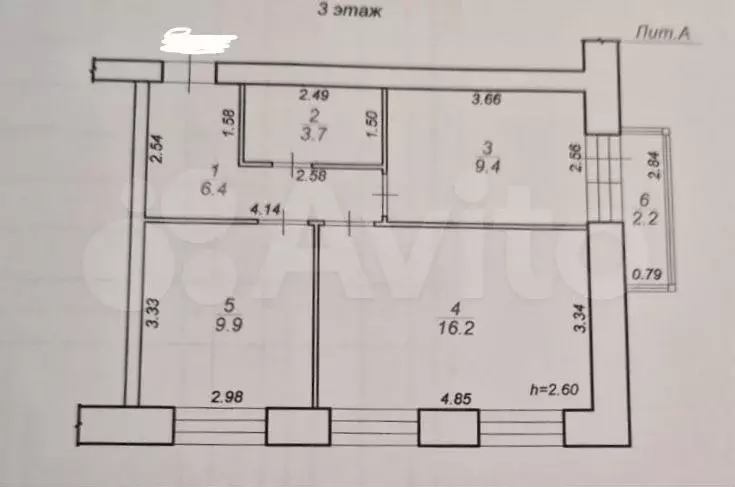 2-к. квартира, 45,6 м, 3/10 эт. - Фото 0