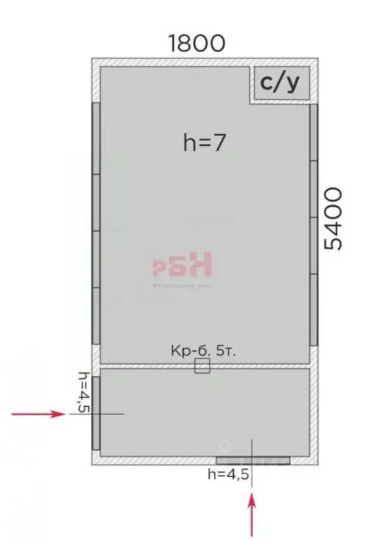 Склад в Тюменская область, Тюмень Антипино мкр, ул. Юности, 97 (990 м) - Фото 2