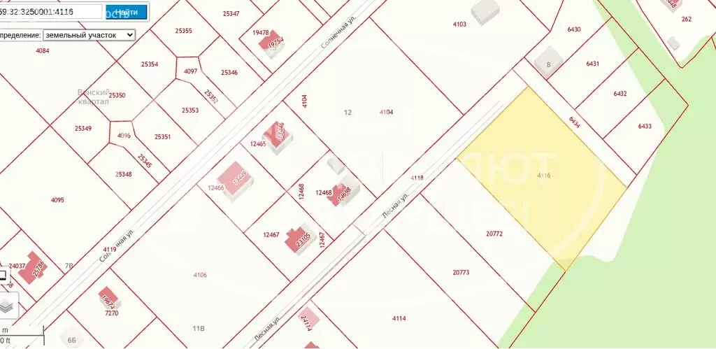 Участок в посёлок Протасы, Лесная улица (44.5 м) - Фото 1