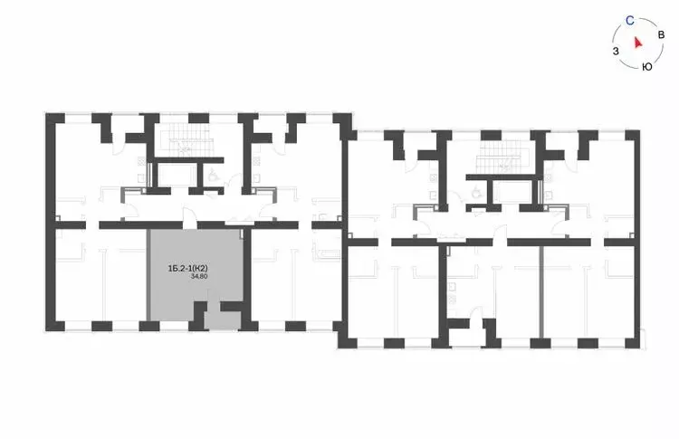 1-комнатная квартира: Нижнекамск, 15-й микрорайон (34.8 м) - Фото 1