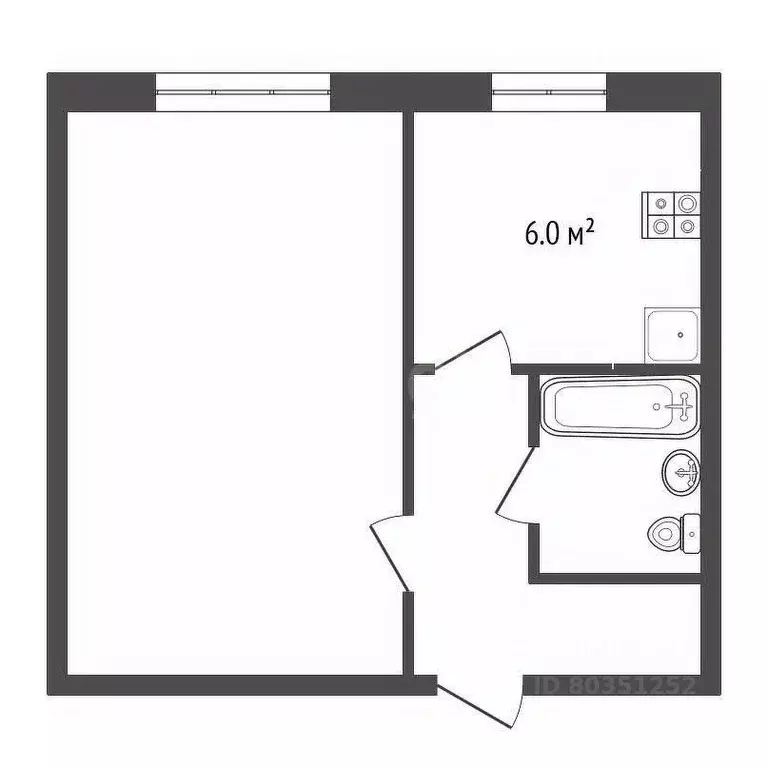 1-к кв. Ставропольский край, Минеральные Воды Советская ул. (29.3 м) - Фото 2