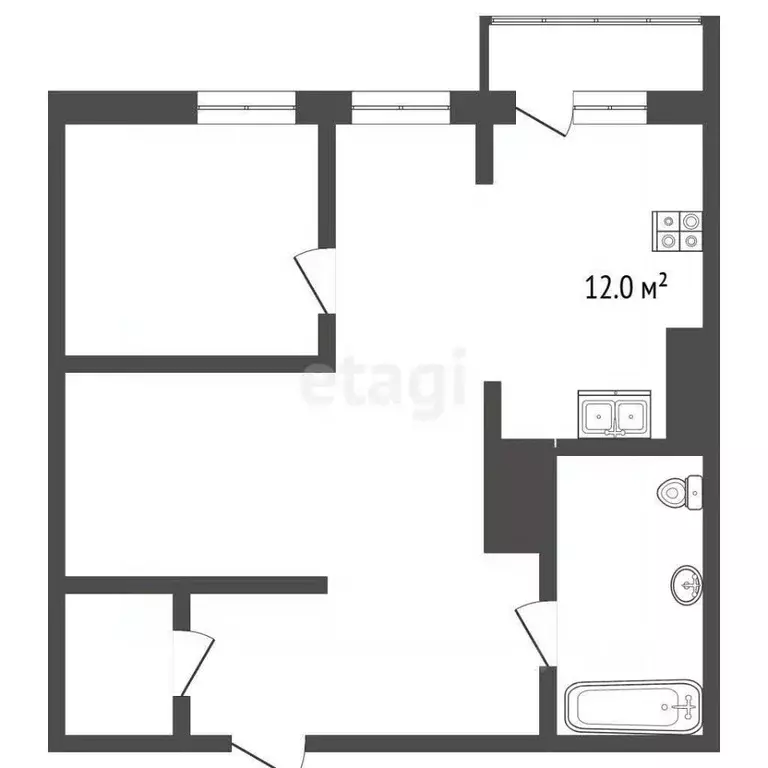 2-к кв. Московская область, Химки Клязьма-Старбеево мкр, Международный ... - Фото 2
