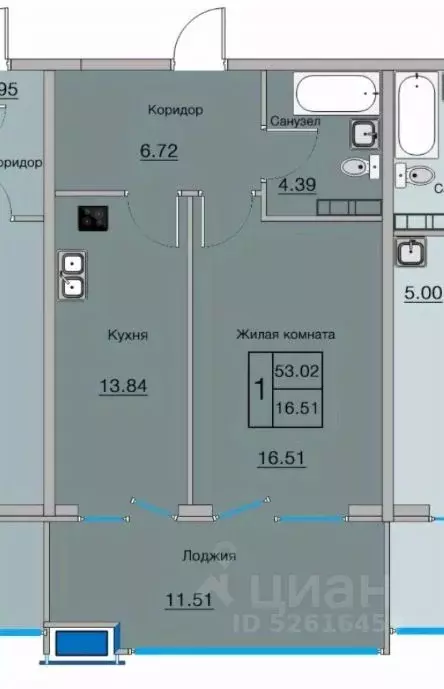 2-к кв. Краснодарский край, Анапа ул. Ленина, 202к2 (52.4 м) - Фото 1