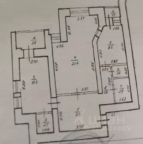 2-к кв. Башкортостан, Уфа Комсомольская ул., 24 (61.1 м) - Фото 2