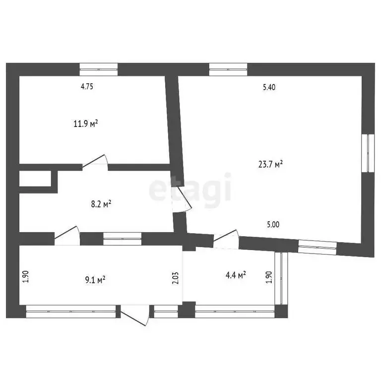 Дом в Старый Крым, улица Крупской, 11 (71 м) - Фото 1